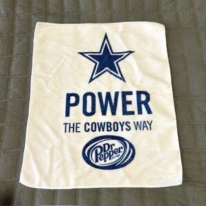 Dallas Cowboys Home Game rally towel Stadium Giveaway Dr. Pepper Branded 17x14